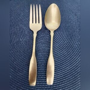 Oneida Paul Revere Serving Fork and Spoon Set